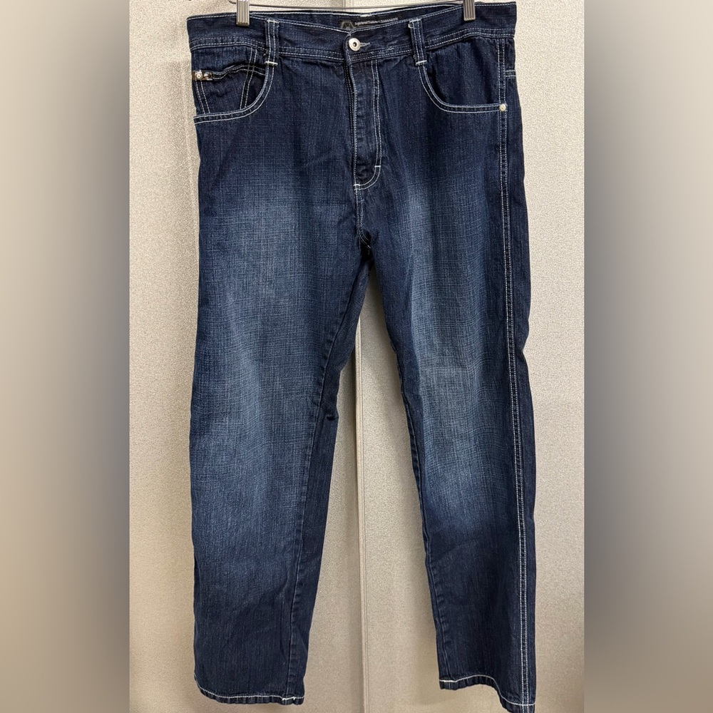 Southpole Baggy Denim Jeans Dark Wash 36x34 Y2K